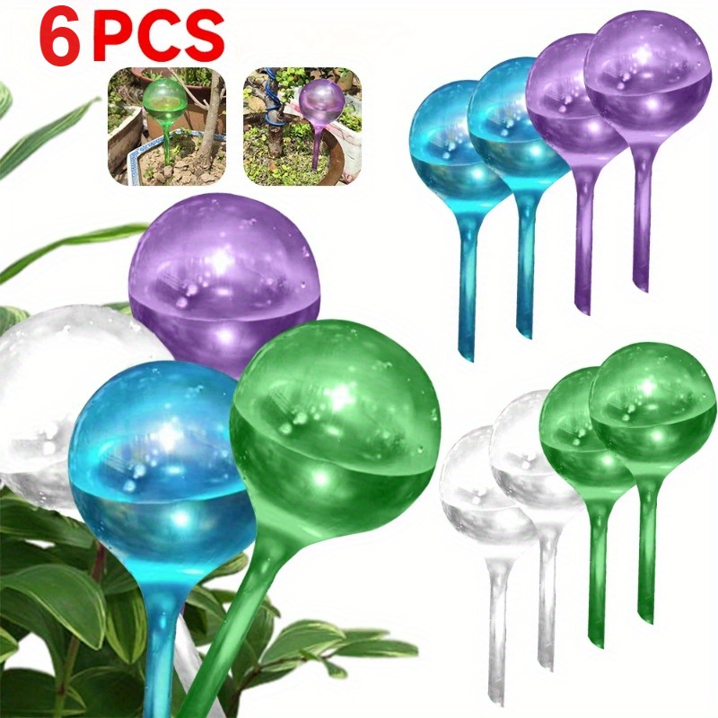 Automatic Plant Waterer - ลูกบอลรดน้ำต้นไม้ในร่ม 6 ชิ้น ระบบให้น้ำอัตโนมัติสำหรับดอกไม้และพืชในสวน