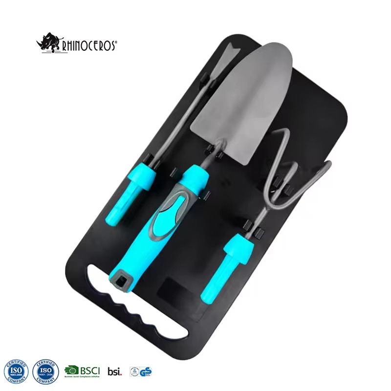 Spade Digging Fork - ชุดเครื่องมือทำสวน STLF Rhinoceros 3 ชิ้น ชุดเครื่องมือปลูกต้นไม้แบบเปลี่ยนหัวได้
