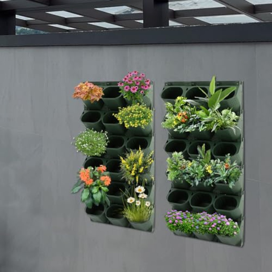 กระถางปลูกต้นไม้แบบติดผนัง 36  - Self-Watering Planter บทวิจารณ์และราคา