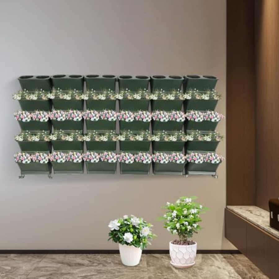 กระถางปลูกต้นไม้ติดผนังแนวตั้ง - Self-Watering Planter บทวิจารณ์และราคา